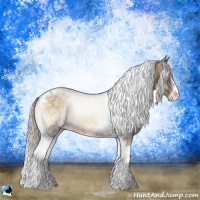 Horse Color:Silver Bay Ice Onyx Sabino Tobiano Rabicano