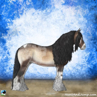 Horse Color:Brown Ice Onyx Sabino Tobiano