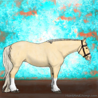 Horse Color:Palomino Roan Splash 