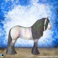 Horse Color:Nacre Brown Chinchilla Dun Rabicano 