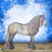 Horse Color:Nacre Silver Grullo Chinchilla Rabicano