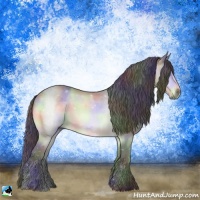 Horse Color:Nacre Brown Chinchilla Rabicano