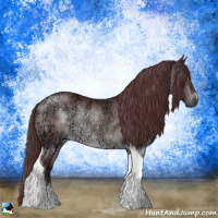 Horse Color:Chocolate Brown Chinchilla Ice Tobiano Rabicano 