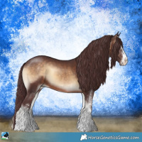 Horse Color:White Spotted Chocolate Brown Onyx 
