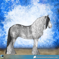 Horse Color:White Spotted Bay Chinchilla Ice Tobiano 