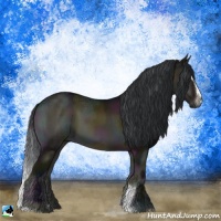Horse Color:Midnight Brown Ice Onyx Sabino 