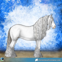 Horse Color:White Spotted Smoky Blue Onyx Pearl Sabino Splash Rabicano