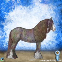 Horse Color:Nacre Chocolate Black Ice Sabino 