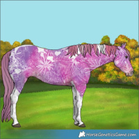 Horse Color:Watercolor Liver Chestnut Ice Tobiano 