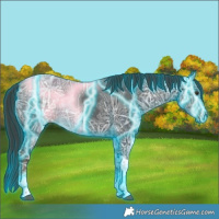Horse Color:Thunderstruck Liver Chestnut Ice Tobiano 