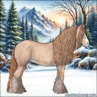 Horse Color:Gold Champagne Roan Splash Frame and Gold Champagne Roan Splash