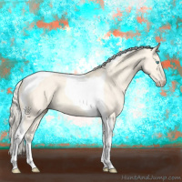 Horse Color:Cremello Dun Tobiano 