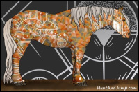 Horse Color:Silver Black 