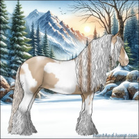 Horse Color:Smoky Black Pearl Tobiano Frame  and Silver Smoky Black Pearl Tobiano Frame 