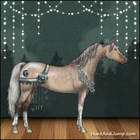 Horse Color:White Spotted Silver Brown Dun Tobiano 