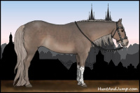 Horse Color:Silver Black Tobiano