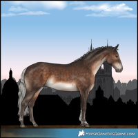 Horse Color:Silver Brown Tobiano 