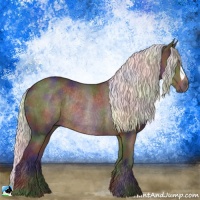 Horse Color:Nacre Liver Chestnut Mushroom Rabicano 