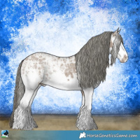 Horse Color:White Spotted Liver Red Dun Ice Mushroom Sabino
