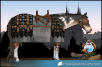 Horse Color:White Spotted Liver Chestnut Tobiano 