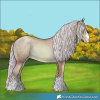 Horse Color:Watercolor Chocolate Palomino Pearl