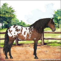Horse Color:Bay Appaloosa 