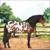 Horse Color:Bay Near Leopard 