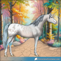 Horse Color:Watercolor Brown Dun Appaloosa 