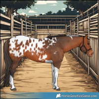 Horse Color:Bay Tobiano Appaloosa 