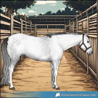 Horse Color:Gray Black Tobiano