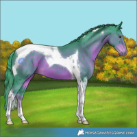 Horse Color:Watercolor Liver Chestnut Tobiano 