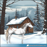 Horse Color:White Spotted Chestnut Splash Appaloosa 