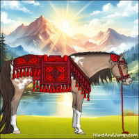 Horse Color:Amber Champagne Tobiano Blanket 