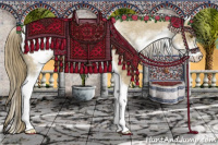 Horse Color:White Spotted Classic Cream Champagne Tobiano Varnish