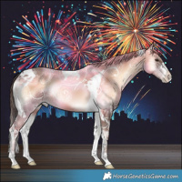 Horse Color:Red Onyx Ice Tobiano
