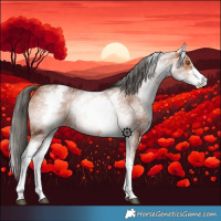 Horse Color:White Spotted Bay Sabino 