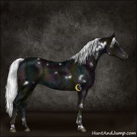 Horse Color:Platinum White Spotted Midnight Liver Chestnut Ice Mushroom