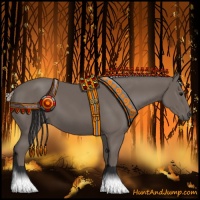 Horse Color:Silver Black 