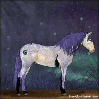 Horse Color:Watercolor Buckskin Ice Roan Tobiano 