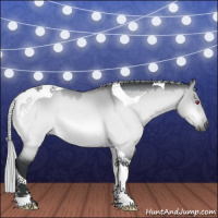 Horse Color:Silver Brown Chinchilla Dun Tobiano 