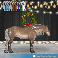 Horse Color:White Spotted Silver Brown Dun Rabicano 