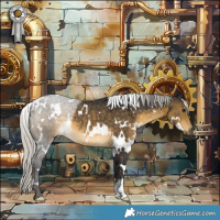 Horse Color:White Spotted Silver Buckskin Rabicano