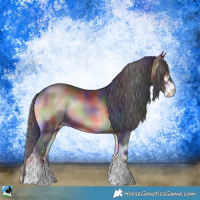 Horse Color:Nacre Liver Red Onyx Sabino