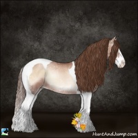 Horse Color:Brown Ice Pearl Onyx Splash Tobiano