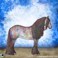 Horse Color:Nacre Chocolate Brown Chinchilla Rabicano 