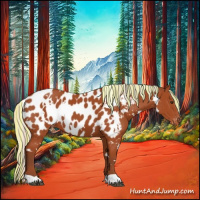 Horse Color:Painted White Spotted Silver Brown Appaloosa 