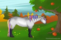 Horse Color:Painted Silver Brown Chinchilla Sabino 