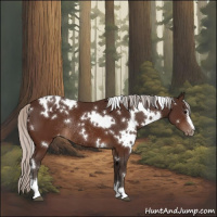 Horse Color:White Spotted Silver Brown Sabino Appaloosa Rabicano 