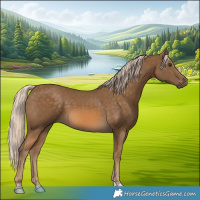 Horse Color:Chocolate Palomino 