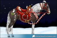 Horse Color:White Spotted Silver Brown Splash Tobiano 